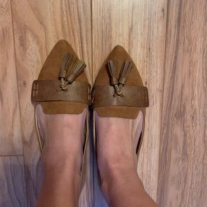 Just fab flats with tassels